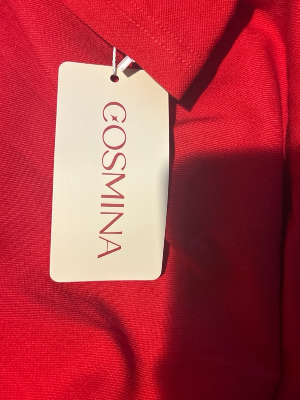Cosmina One-Shoulder Red Ruched Mini Dress - Picture 5 of 5